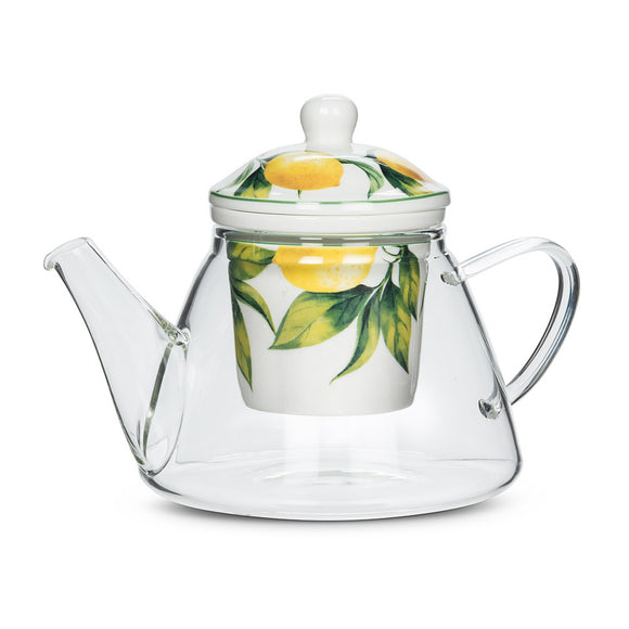Lemon Tree Teapot & Strainer