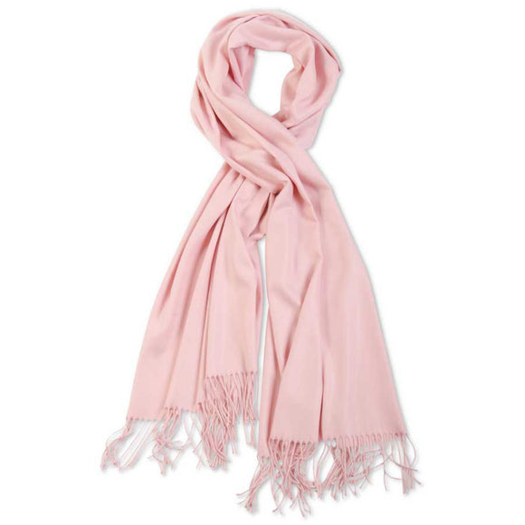Pink Scarf with Fringe