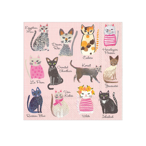 Cat and Dog Cocktail Napkins