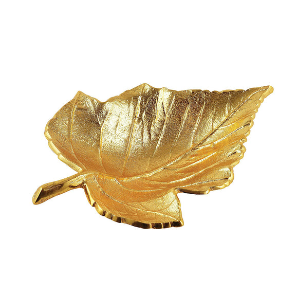 Elegance Gold Gild Maple Leaf Plate