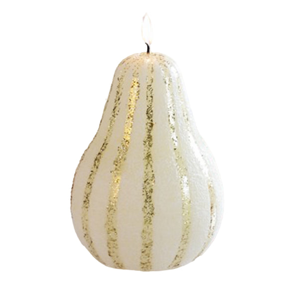 Glitter Pear Candles