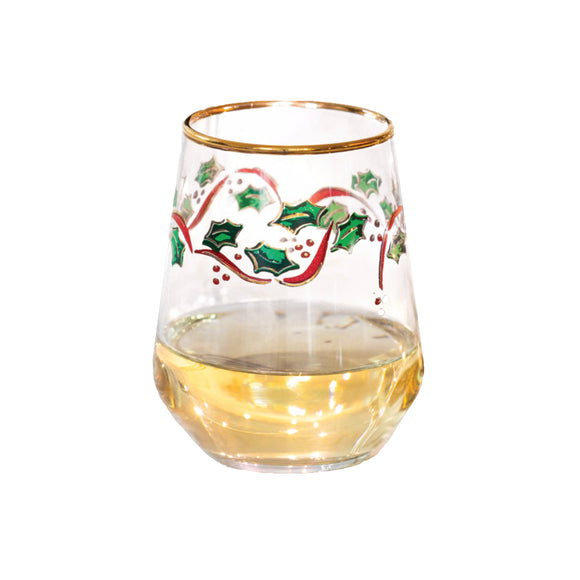 Holly Wine Glasses