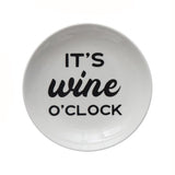 5” Stoneware Dishes with Wine Truisms