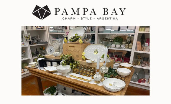 These gorgeous high-fired porcelain serving pieces convey traditional elegance with graceful silver tone beads. Versatile and elegant at the same time; perfect for any occasion.