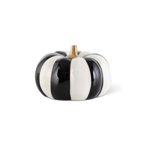 PUMPKIN B&W w/Gold Stem