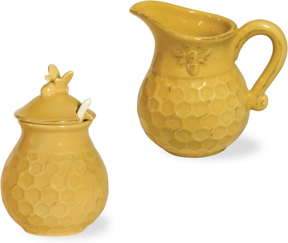 Honeycomb Cream & Sugar Set JC16113