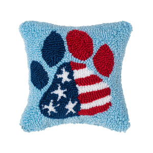 Pillow Patriotic Paw Hooked C44488092