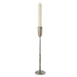Luna Forged Silver Candlestick