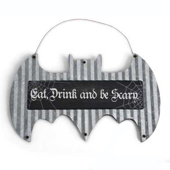 Tin Halloween Bat Ornaments
