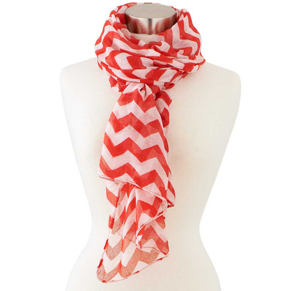 Red and White Scarf