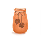 Vase with Suede Leaf