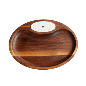 Walnut Tidbit Tray