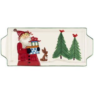 Old St. Nick Handled Rectangular Platter