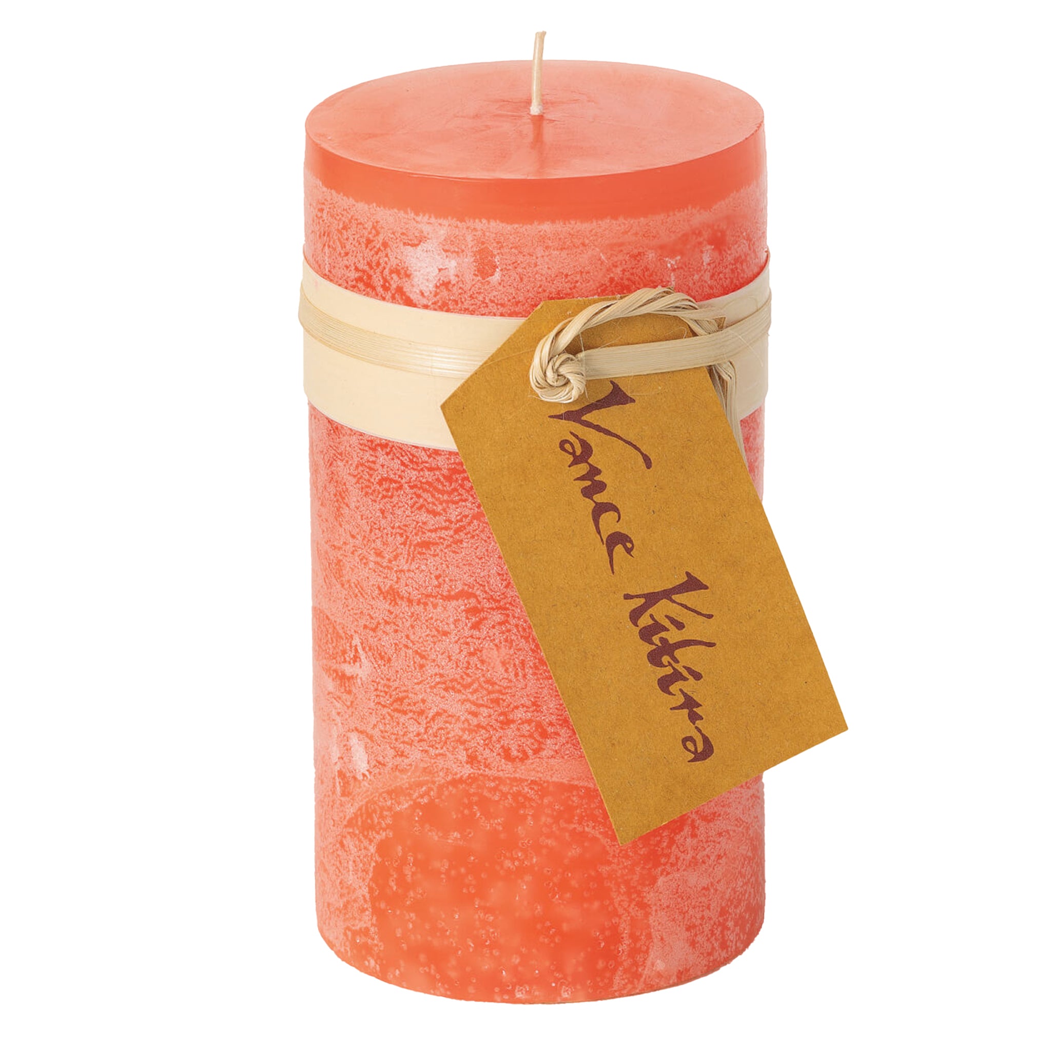 Vance Kitira Timber Collection Pillar Candle - Sea Foam Color, Unscented, 3.25 X 3 Inches